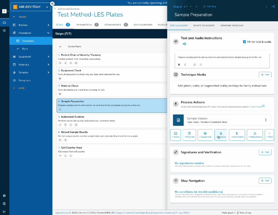 Laboratory Execution System
